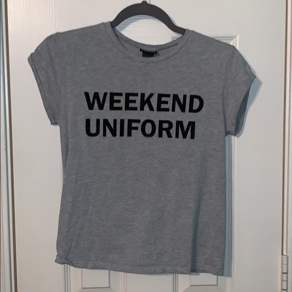 Rue21 Gray Half Crop Top